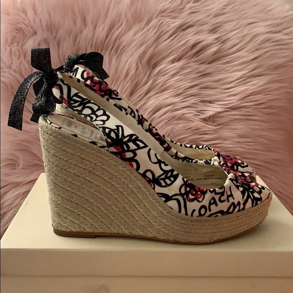 Coach Shoes - COACH wedge peep toe sandal Coach Shoes - COACH wedge peep toe sandal